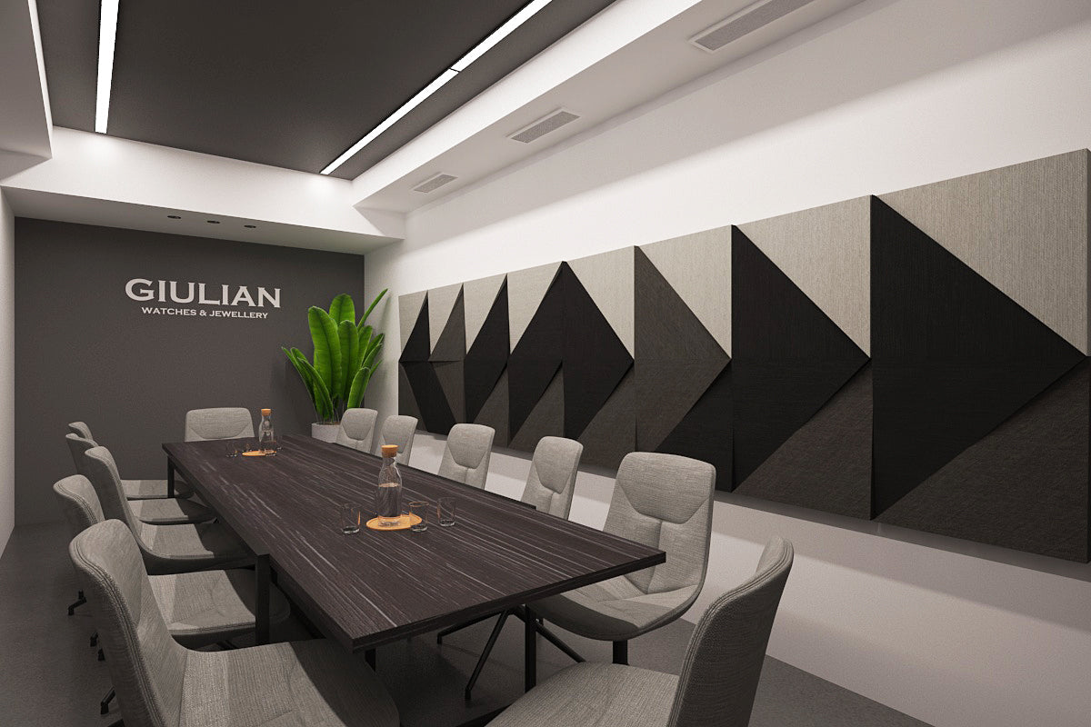 Fabric acoustic panels for meeting rooms