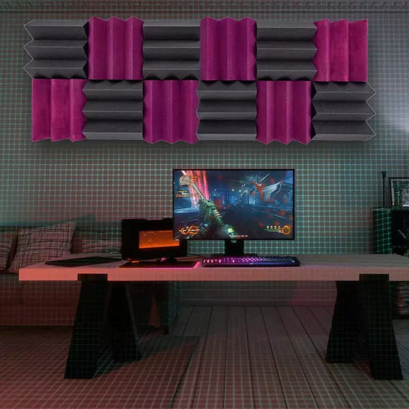 Foam sound absorbers to absorb sound in studios, homes