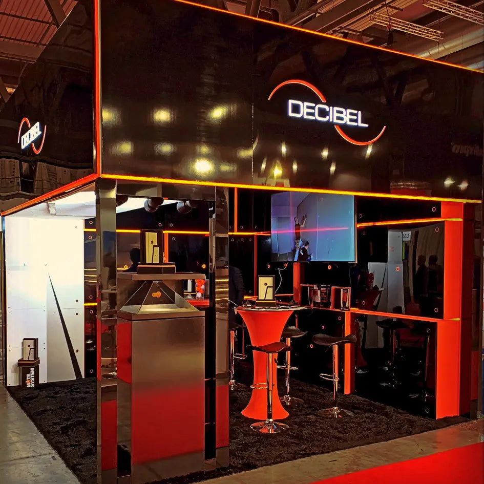DECIBEL-affiliate-program-company-event-stand