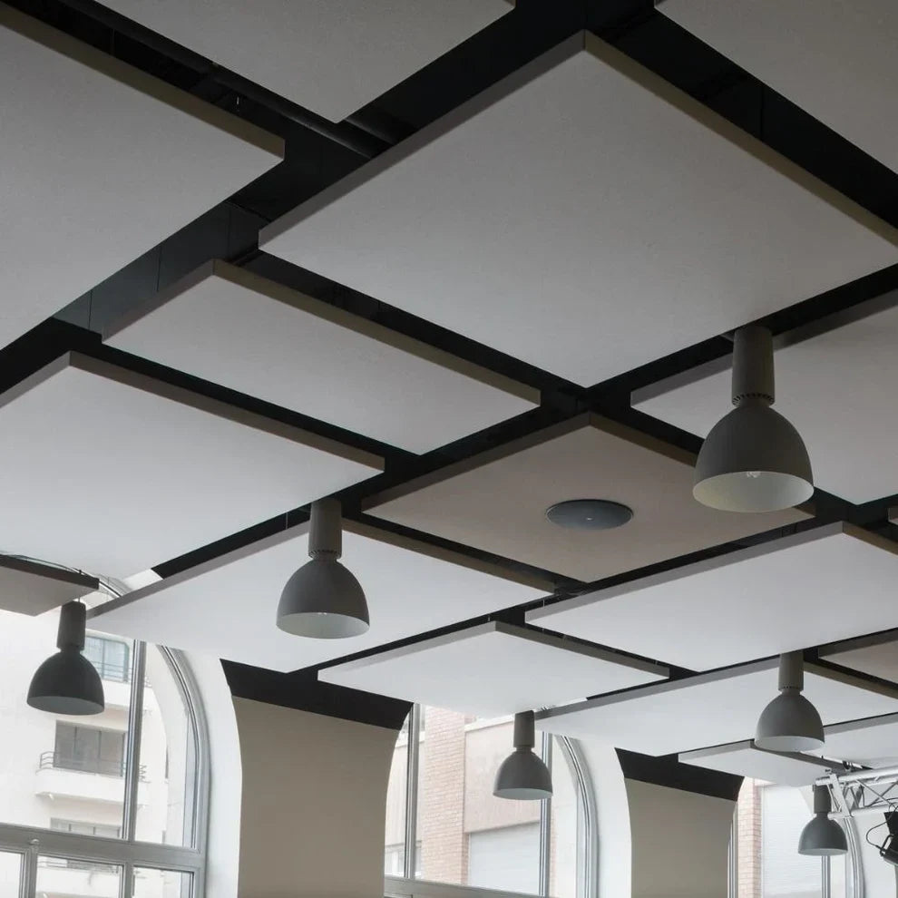 Acoustic ceiling baffles for sound absorption and various application